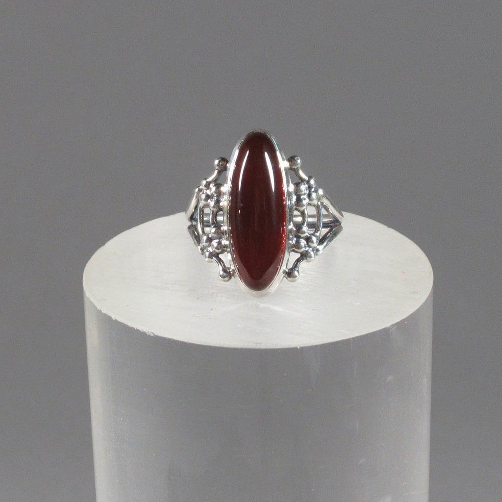 Laura Boudreau artwork 'Carnelian Ring, Large, Size 8.5' at Gallery78 Fredericton, New Brunswick