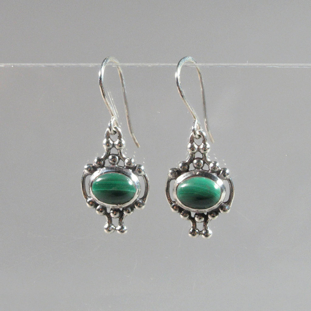 Laura Boudreau artwork 'Valeria Collection: Malachite Earrings (Horizontal)' at Gallery78 Fredericton, New Brunswick