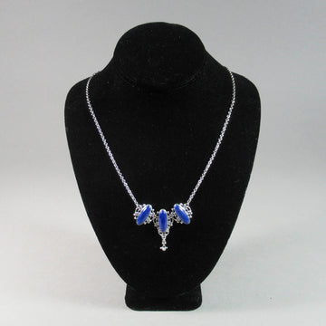 Laura Boudreau artwork 'Valeria Collection: Lapis Lazuli Necklace' at Gallery78 Fredericton, New Brunswick