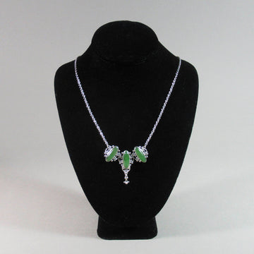 Laura Boudreau artwork 'Valeria Collection: Nephrite Jade Necklace' at Gallery78 Fredericton, New Brunswick