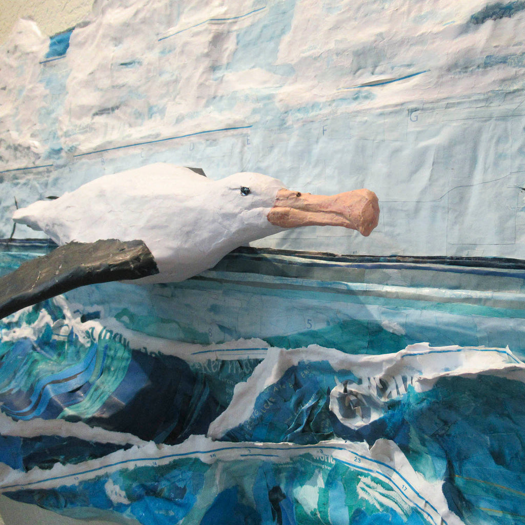France Pillière artwork 'L'oiseau immense' at Gallery78 Fredericton, New Brunswick