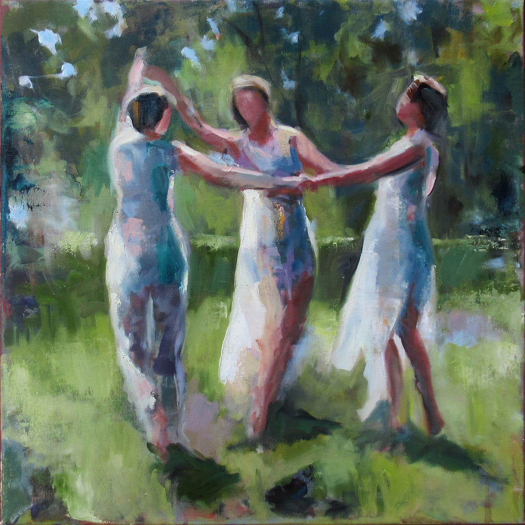Amber Leger artwork '3 Graces' at Gallery78 Fredericton, New Brunswick