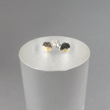 Tysan Minard artwork 'Round Fine Silver and Gold Studs' at Gallery78 Fredericton, New Brunswick