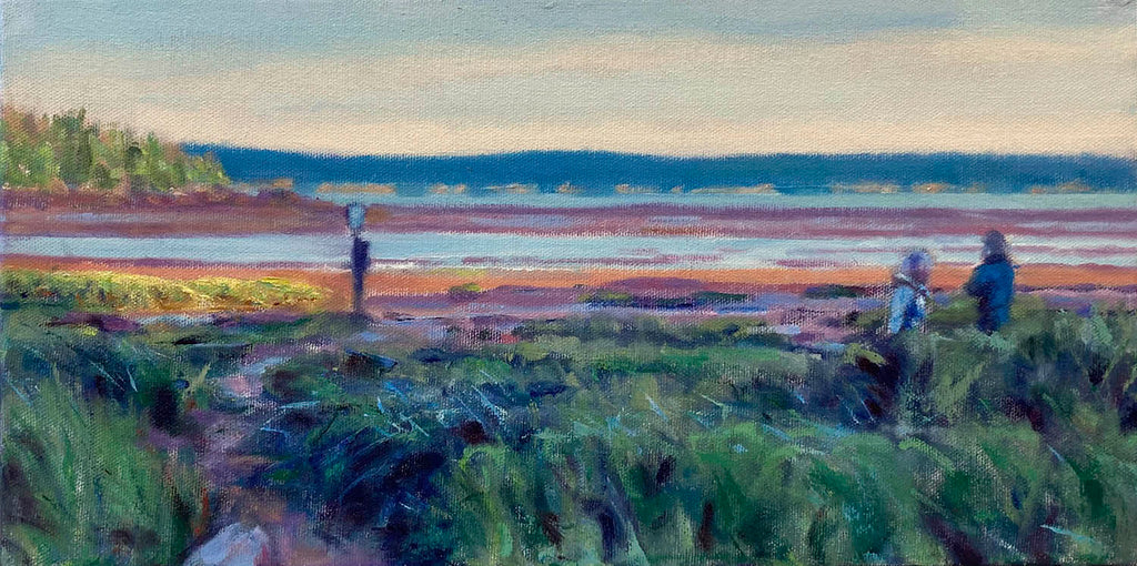 Guy Vézina artwork 'Down for a Beach Walk' at Gallery78 Fredericton, New Brunswick
