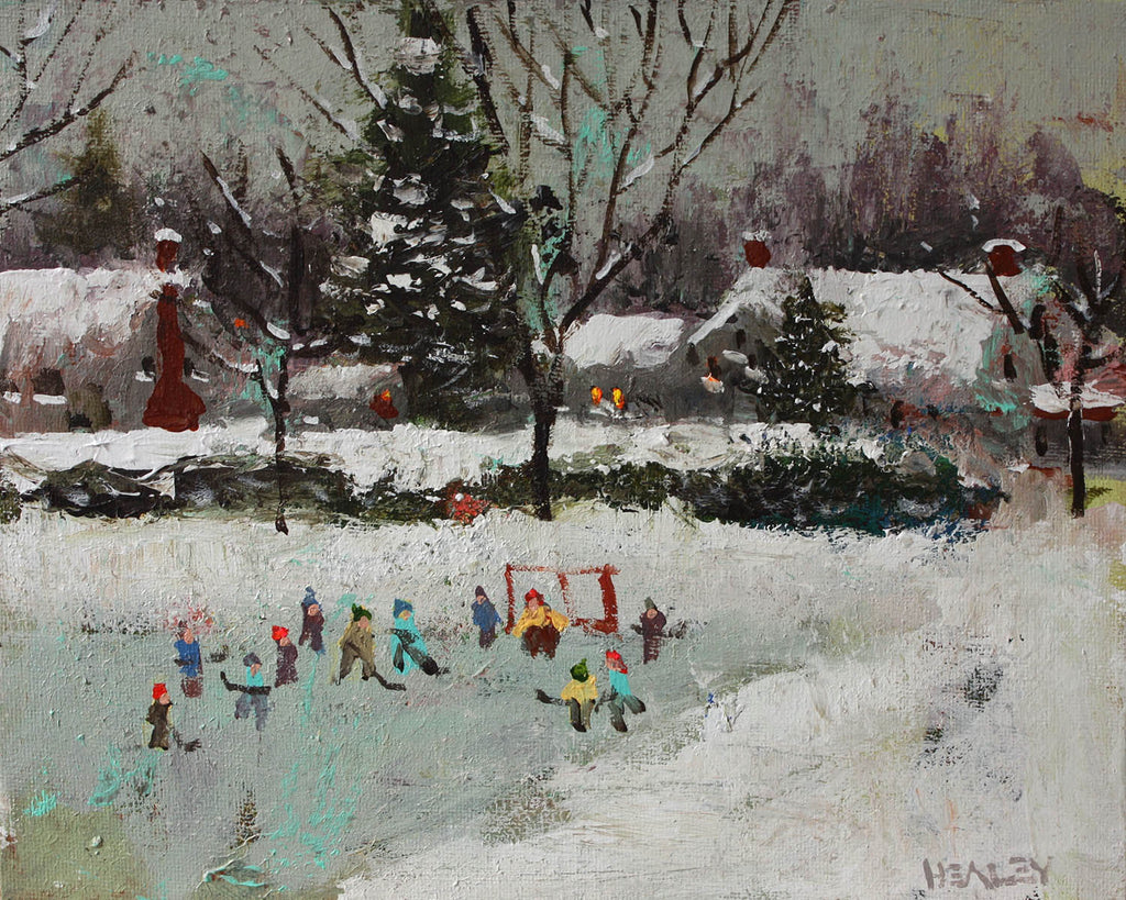 Paul Healey artwork 'After School' at Gallery78 Fredericton, New Brunswick