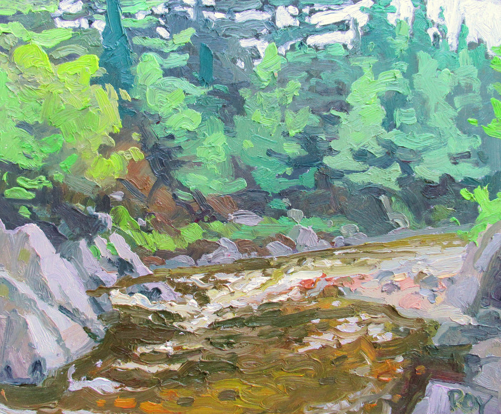 Réjean Roy artwork 'Journée sombre à  la rivière' at Gallery78 Fredericton, New Brunswick