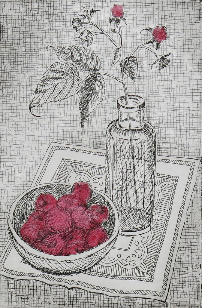 Diana Baldwin artwork 'Raspberries' at Gallery78 Fredericton, New Brunswick
