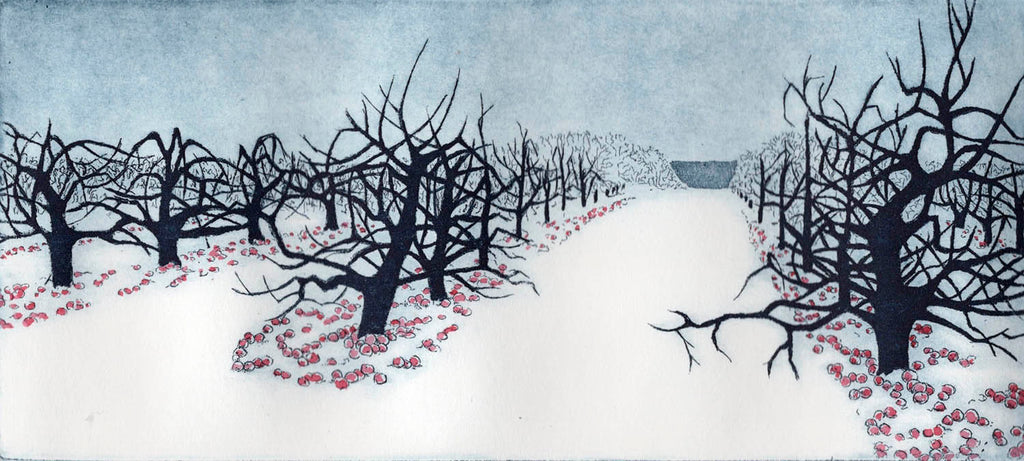 Diana Baldwin artwork 'Winter Windfalls' at Gallery78 Fredericton, New Brunswick