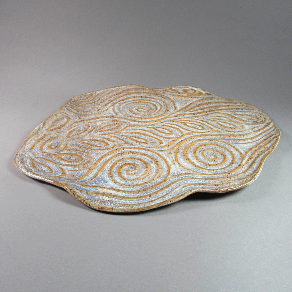 Karen Knight artwork 'Low Tide Series Platter, Sand' at Gallery78 Fredericton, New Brunswick