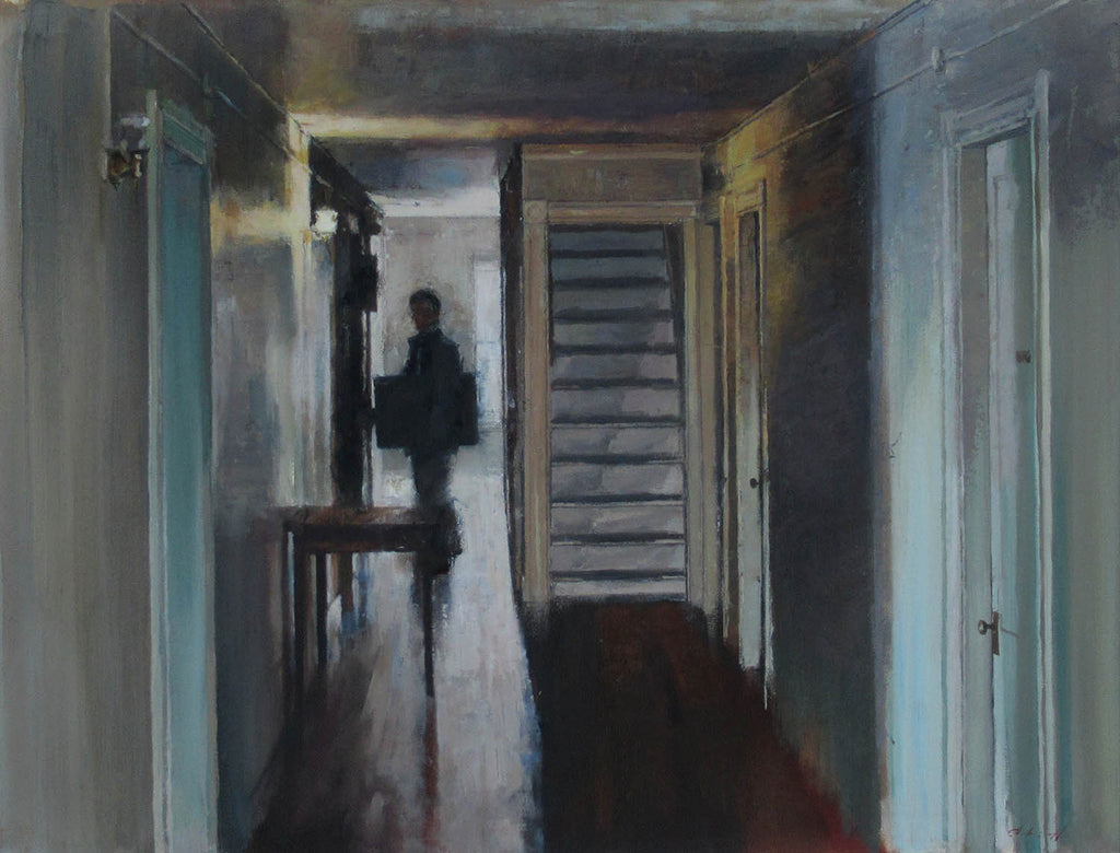 Stephen Scott artwork 'Figure in Hallway' at Gallery78 Fredericton, New Brunswick