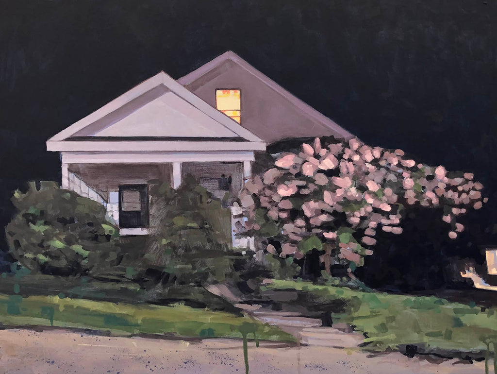 Sarah Sackville artwork 'Pleasant Ave. Tree Hydrangea - September' at Gallery78 Fredericton, New Brunswick