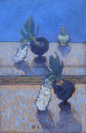 Joseph Plaskett, OC artwork 'White Hyacinth (diptych)' at Gallery78 Fredericton, New Brunswick