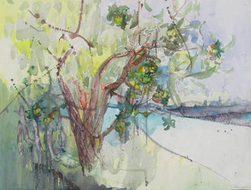 Anne  Dunn artwork 'Apple Tree by Lake, NB' at Gallery78 Fredericton, New Brunswick