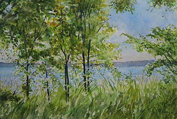 Paul Miller artwork 'Trees Along the River Bank' at Gallery78 Fredericton, New Brunswick