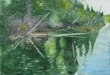 Francis Wishart artwork 'Untitled (Lake)' at Gallery78 Fredericton, New Brunswick