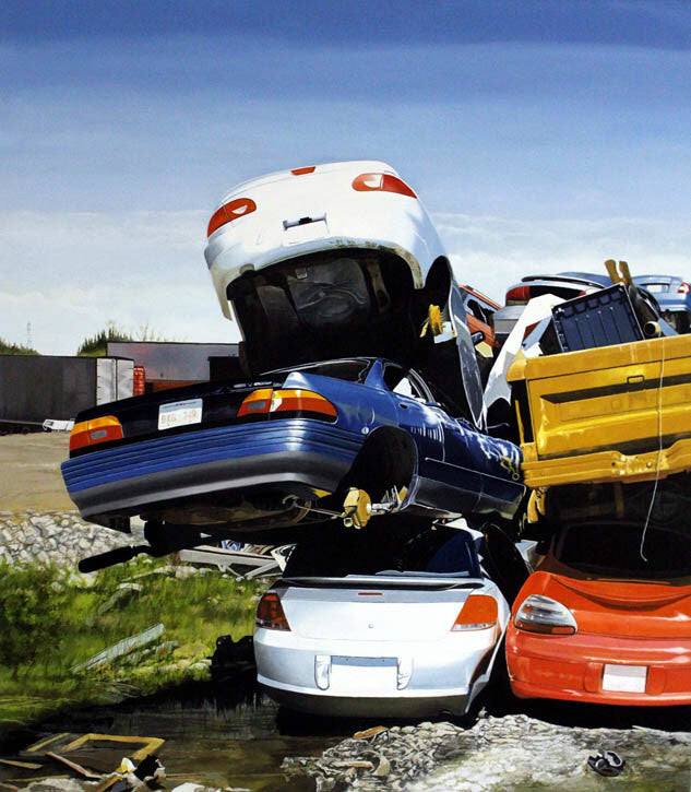 Peter Salmon artwork 'Loyalist City Towing IV' at Gallery78 Fredericton, New Brunswick
