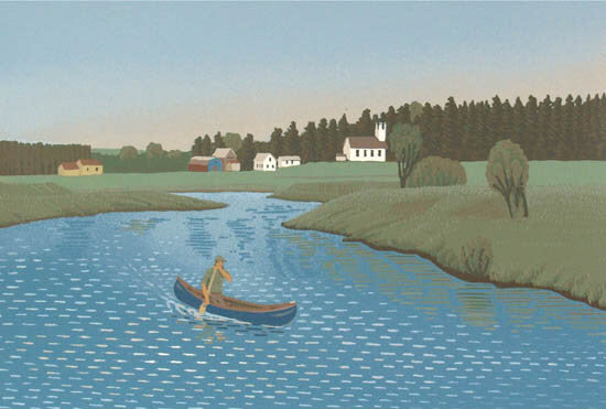 Robert  Rutherford artwork 'Musquodoboit River' at Gallery78 Fredericton, New Brunswick