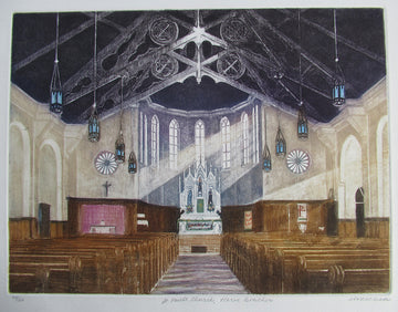 Vicki  MacLean artwork 'St. Paul's Church' at Gallery78 Fredericton, New Brunswick