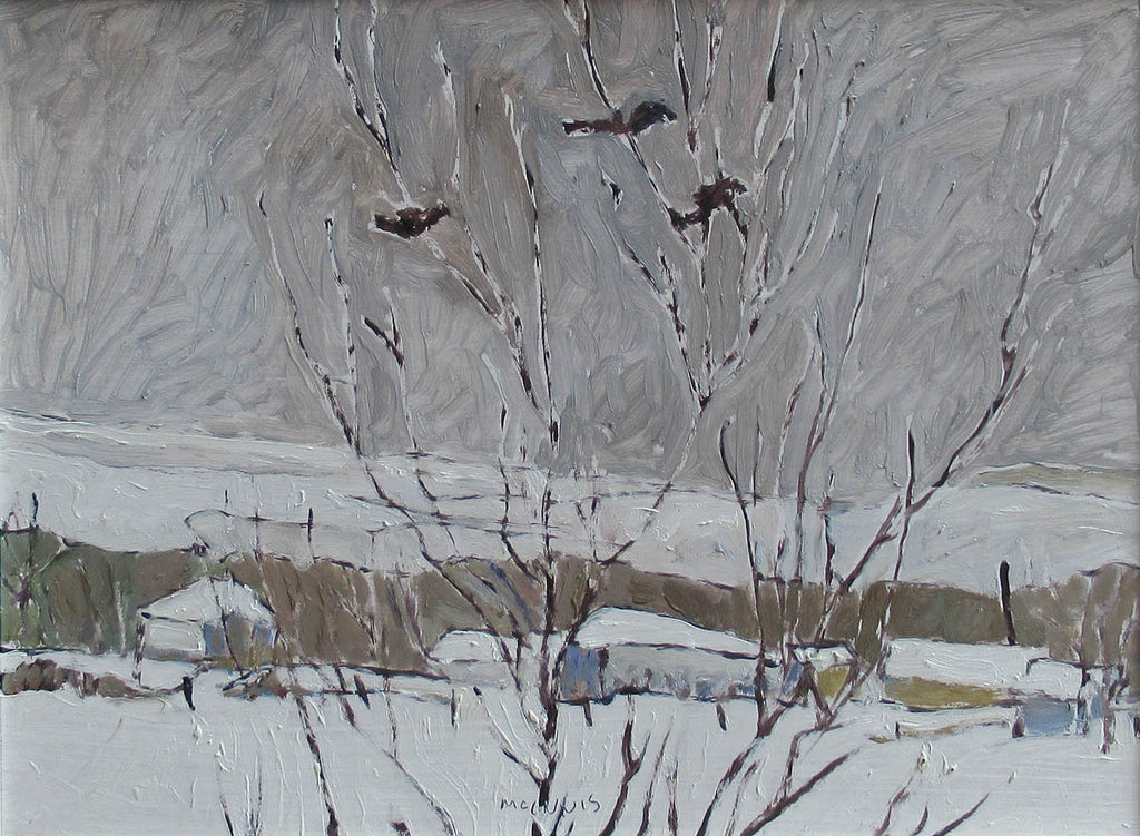 R.F.M. McInnis artwork 'Three Crows' at Gallery78 Fredericton, New Brunswick