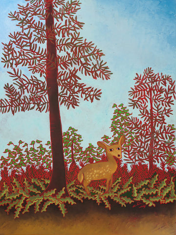 Raymond Martin artwork 'Petite Biche à l'orée du Bois' at Gallery78 Fredericton, New Brunswick